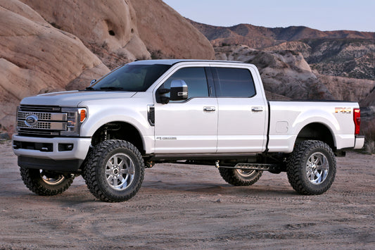 6" RAD ARM SYS W/COILS & 2.25 DL RESI FRT AND DL RR SHKS 17-21 FORD F250/350 4WD by Fabtech