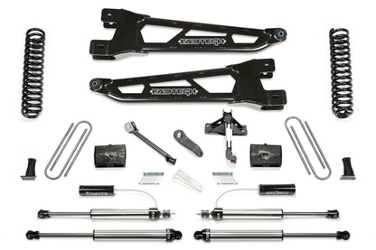 6" RAD ARM SYS W/COILS & 2.25 DL RESI FRT AND DL RR SHKS 17-21 FORD F250/350 4WD by Fabtech