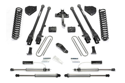 6" 4LINK SYS W/COILS & 2.25 DL RESI FRT AND DL RR SHKS 17-21 FORD F250/350 4WD D by Fabtech