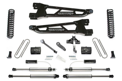 6" RAD ARM SYS W/COILS & 2.25 DL RESI FRT AND DL RR SHKS 17-21 FORD F250/350 4WD by Fabtech