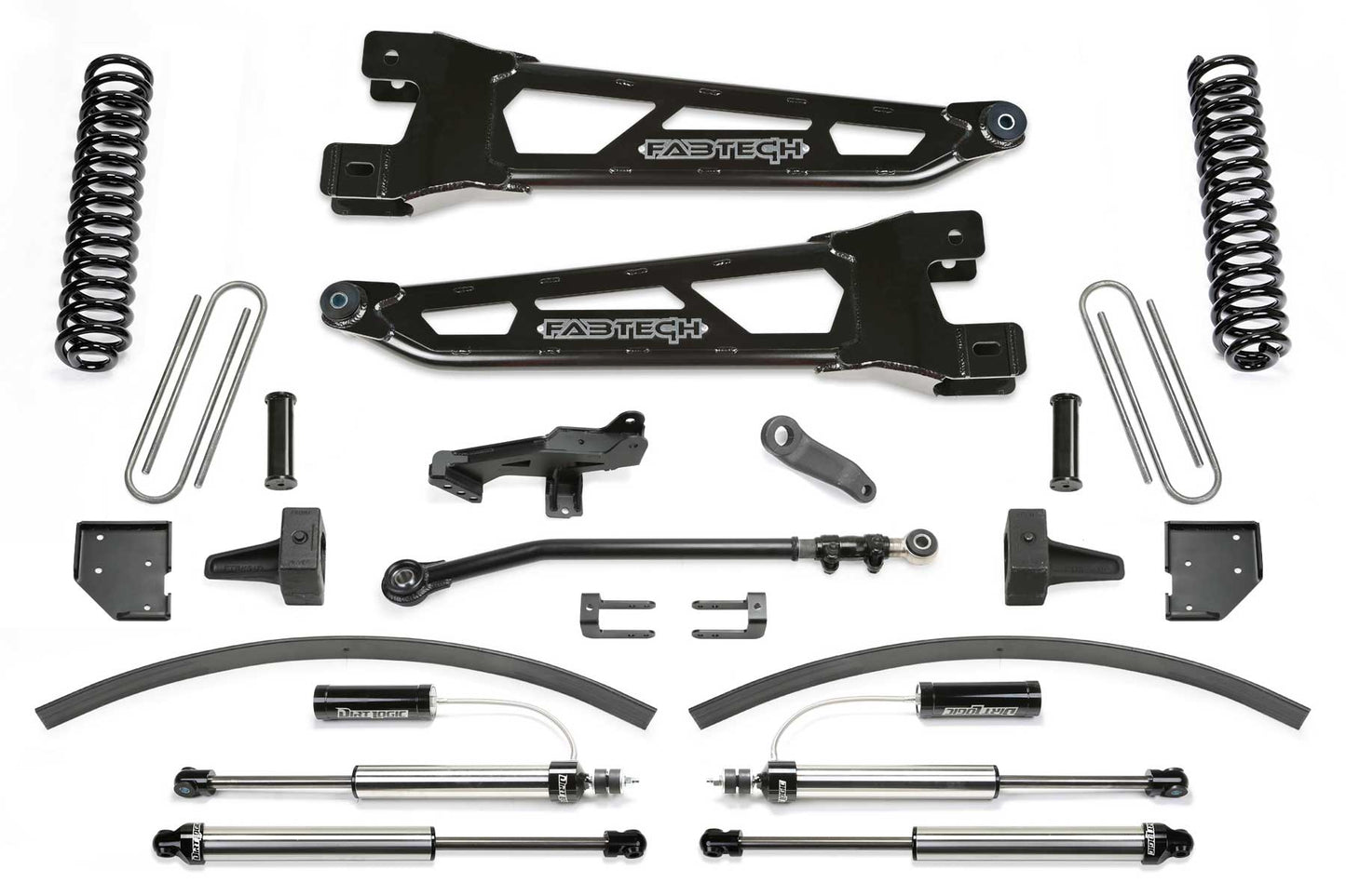 8" RAD ARM SYS W/COILS & DLSS RESI SHKS 17-21 FORD F250/F350 4WD DIESEL. by Fabtech
