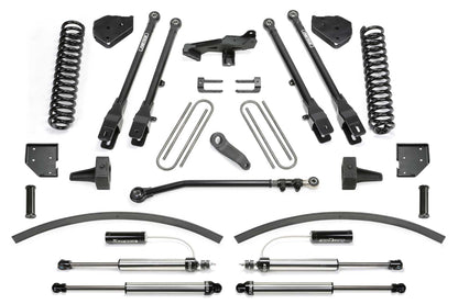 8" 4LINK SYS W/COILS & DL RESI SHKS 17-21 FORD F250/F350 4WD DIESEL. by Fabtech