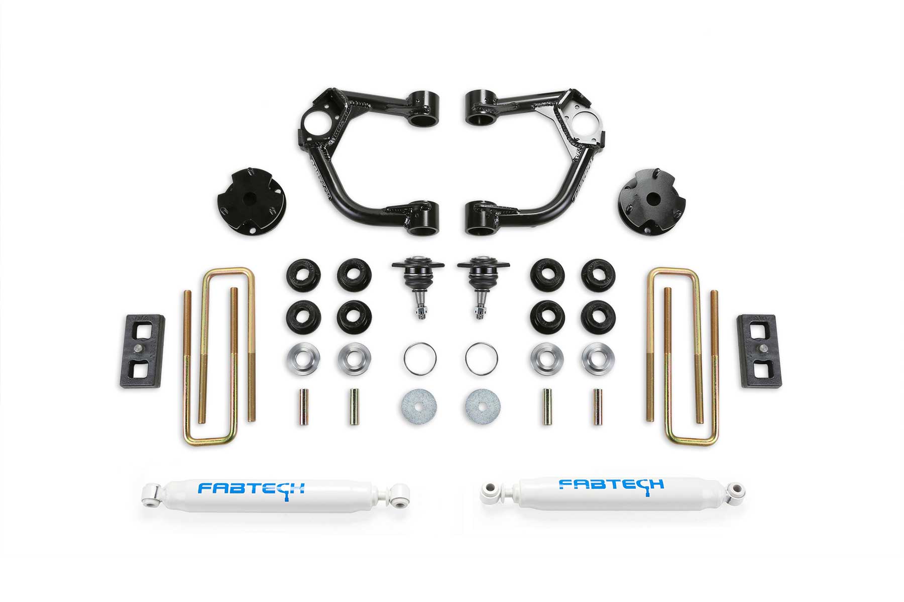3.5" BJ UCA SYS W/ PERF SHKS 2019-20 FORD RANGER 4WD W/O INTRUSION BEAM KIT. by Fabtech