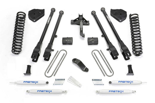 6" 4LINK SYS W/COILS & PERF SHKS 19-20 FORD F450/F550 4WD DIESEL. by Fabtech