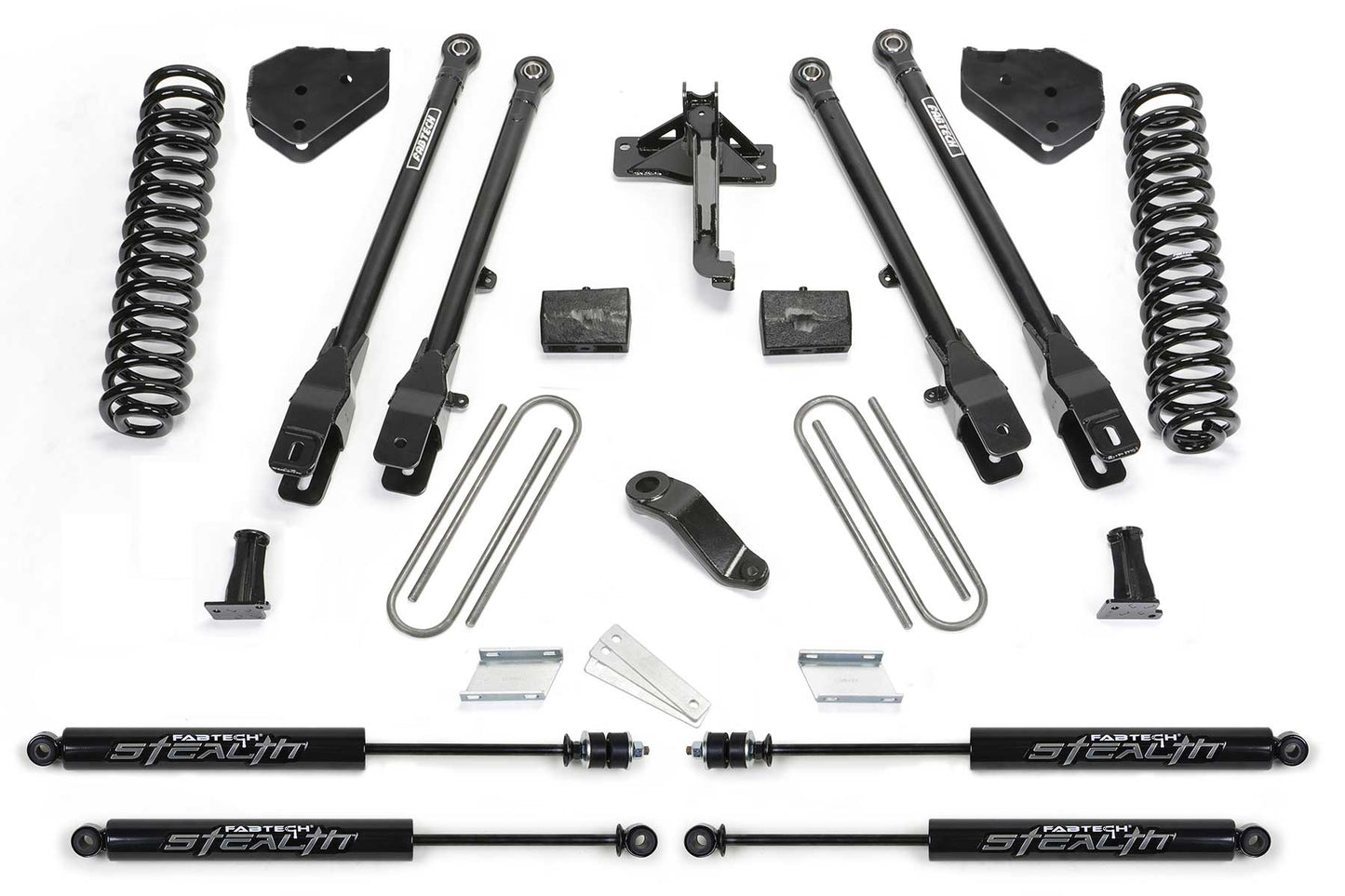 6" 4LINK SYS W/COILS & STEALTH 19-20 FORD F450/550 4WD DIESEL. by Fabtech