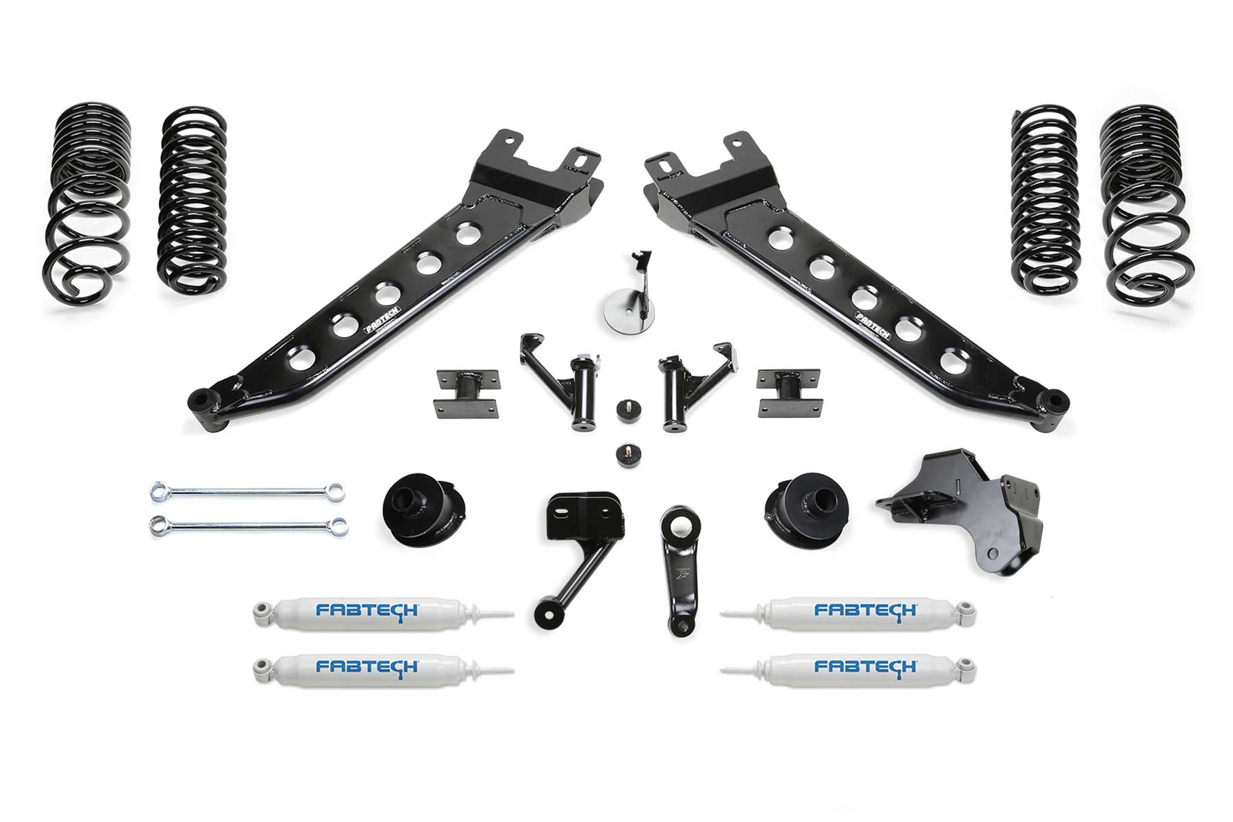 5" RADIUS ARM KIT W/PERF SHKS 2019-21 RAM 2500 4WD. by Fabtech