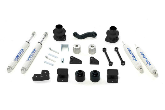 3" BASIC SYS W/PERF SHKS 2007-18 JEEP JK 4WD. by Fabtech