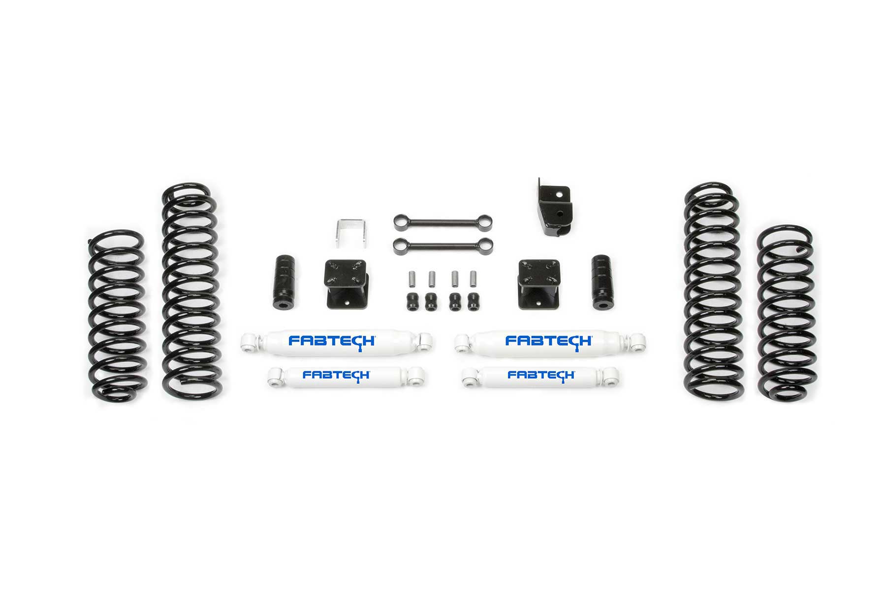 3" SPORT SYSTEM W/ PERF SHKS 2007-18 JEEP JK 4-DOOR. by Fabtech