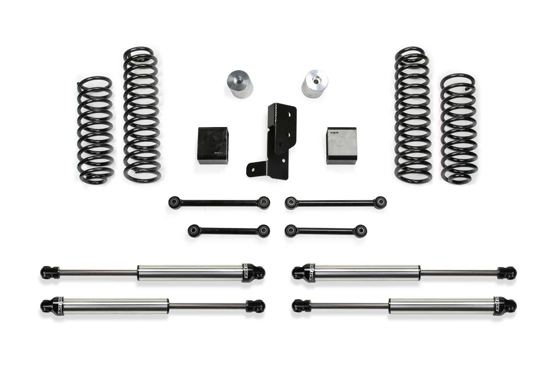 3" SPORT SYSTEM W/ DLSS SHKS 2020-22 JEEP JL 4-DOOR 4WD DIESEL/392. by Fabtech
