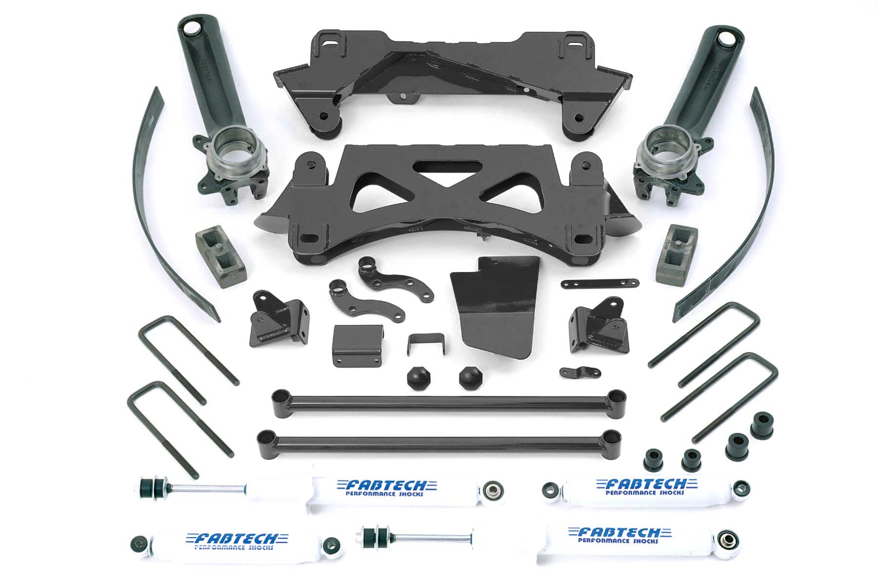 6" PERF SYS W/PERF SHKS 95.5-04 TOYOTA TACOMA 6 CYL 2/4WD 6 LUG. by Fabtech