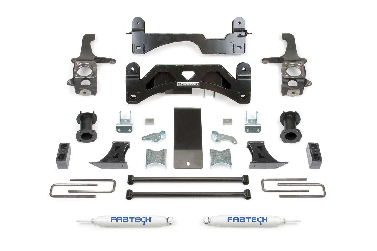 6" BASIC SYS W/C/O SPACERS & PERF RR SHKS 07-15 TOYOTA TUNDRA 2/4WD. by Fabtech