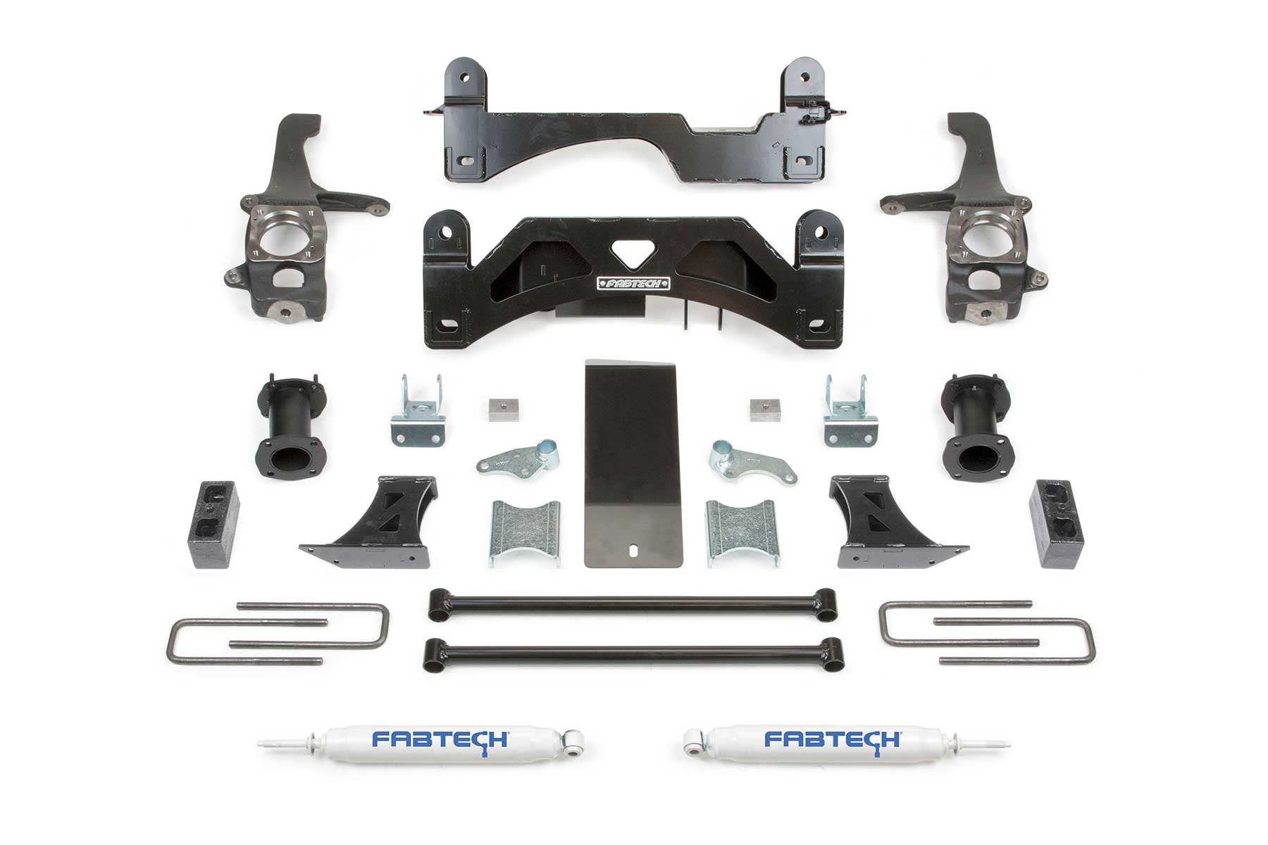 6" BASIC SYS W/C/O SPACERS & PERF RR SHKS 07-15 TOYOTA TUNDRA 2/4WD. by Fabtech