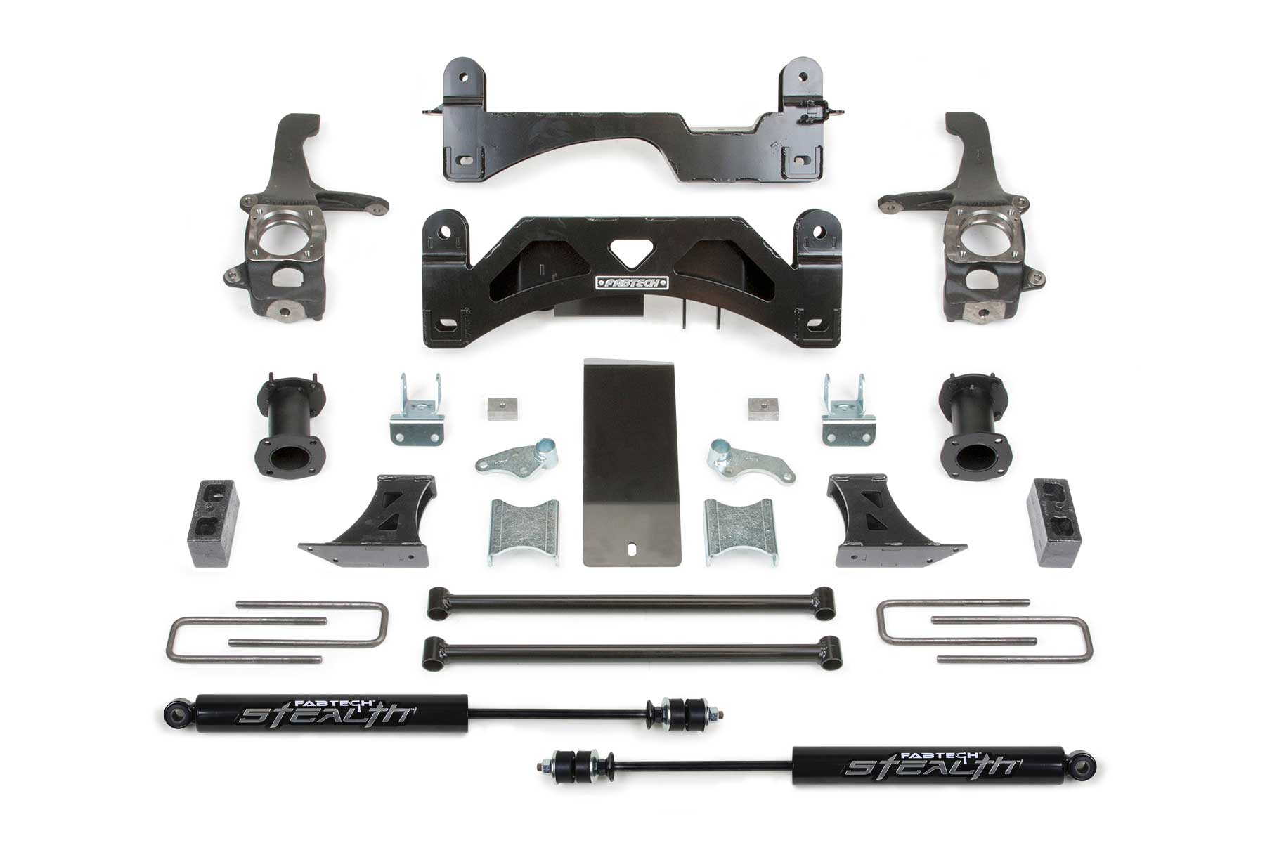 6" BASIC SYS W/C/O SPACERS & STEALTH RR 07-15 TOYOTA TUNDRA 2/4WD. by Fabtech