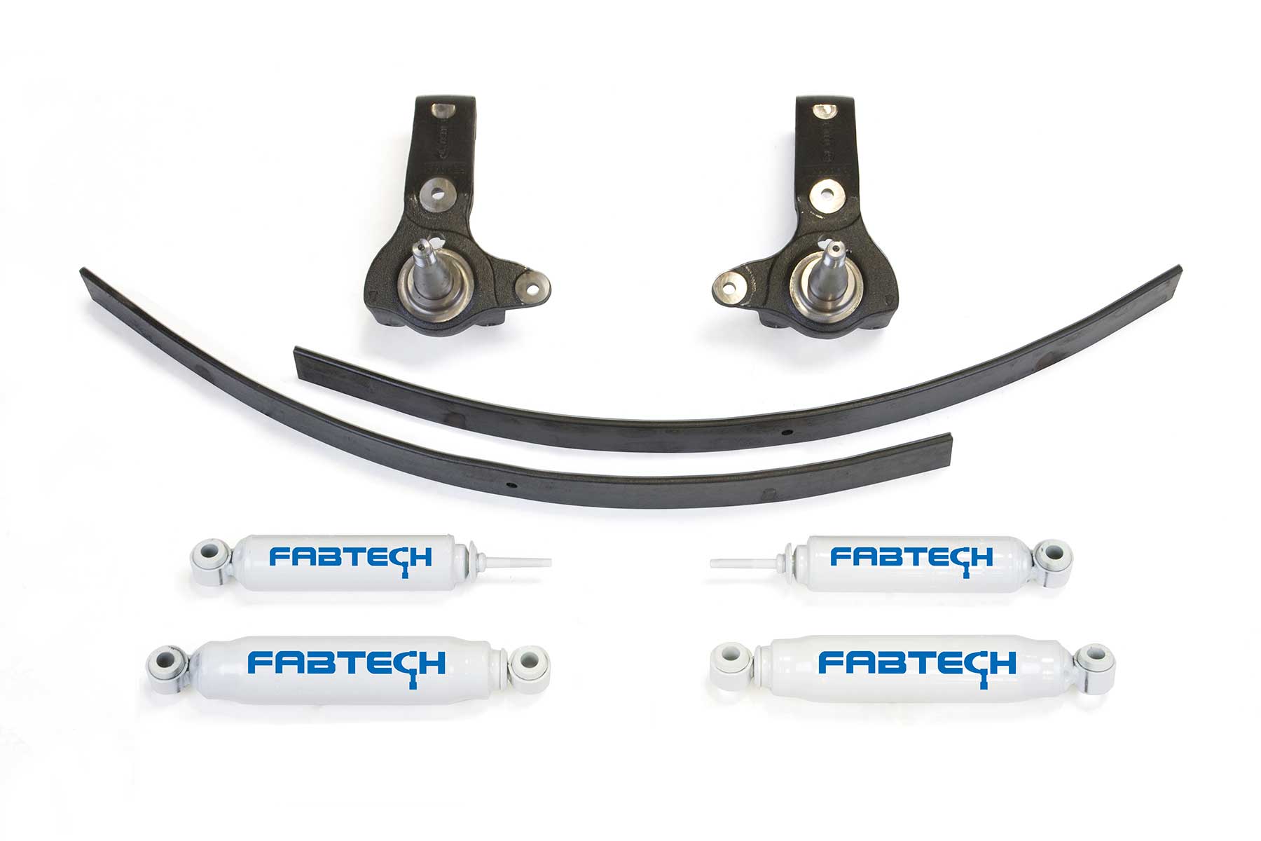 3" SPINDLE SYS W/PERF SHKS 95.5-04 TOY TACOMA 5 LUG 2WD. by Fabtech