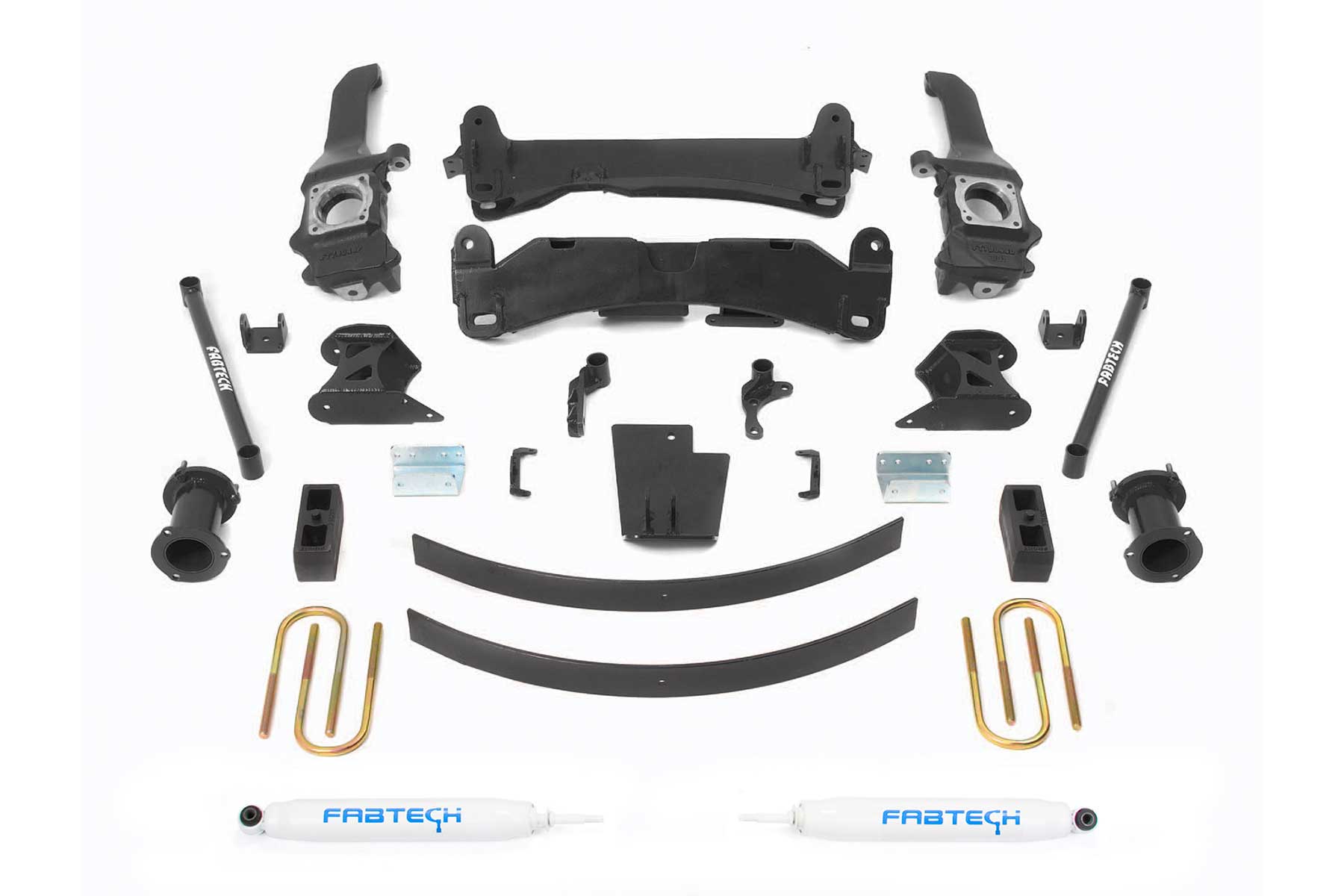 6" BASIC SYS W/PERF SHKS 05-14 TOYOTA TACOMA 4WD/ 2WD 6 LUG MODELS ONLY. by Fabtech
