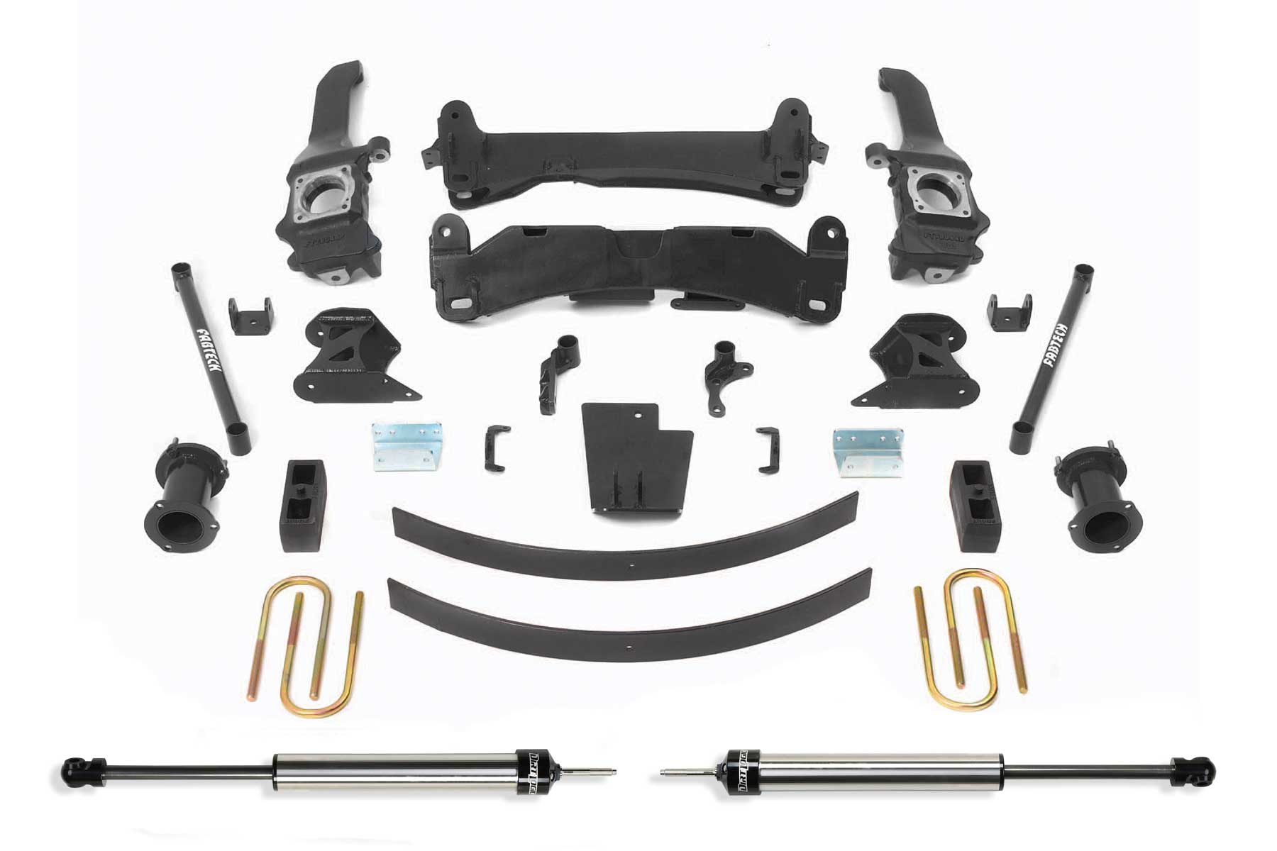 6" BASIC SYS W/RR DLSS SHKS 2005-14 TOYOTA TACOMA 4WD/ 2WD 6 LUG MODELS ONLY. by Fabtech
