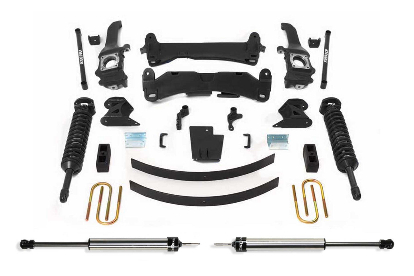 6" PERF SYS W/DLSS 2.5 C/Os & RR DLSS 05-14 TOYOTA TACOMA 4WD/2WD 6 LUG MODELS. by Fabtech