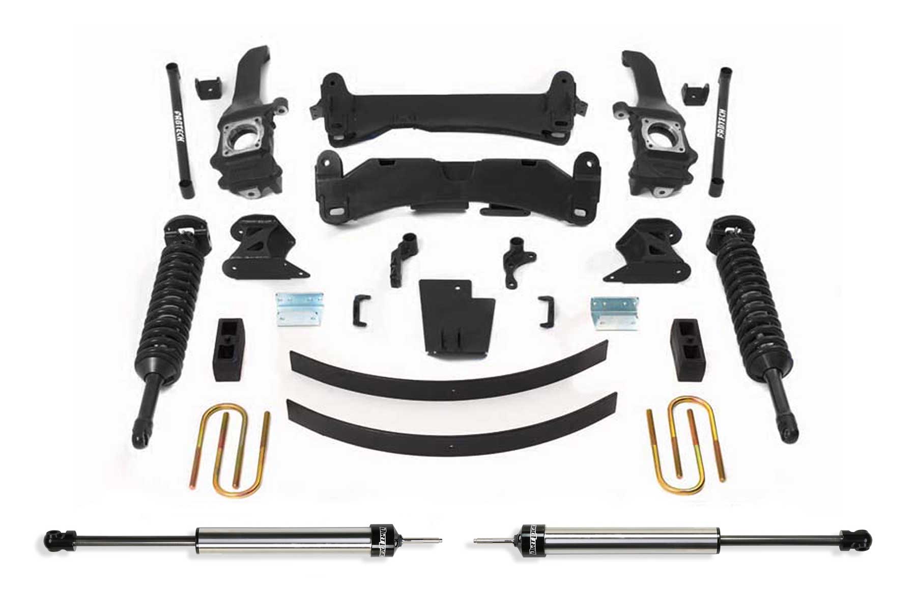 6" PERF SYS W/DLSS 2.5 C/Os & RR DLSS 05-14 TOYOTA TACOMA 4WD/2WD 6 LUG MODELS. by Fabtech