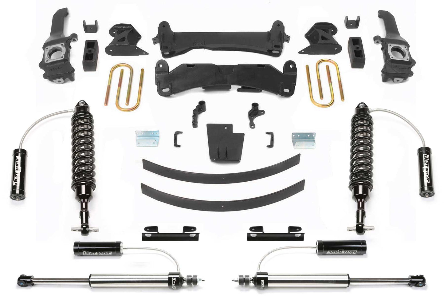 6" PERF SYS W/DLSS 2.5C/O RESI & RR DLSS RESI 2016-21 TOYOTA TACOMA 4/2WD 6 LUG by Fabtech