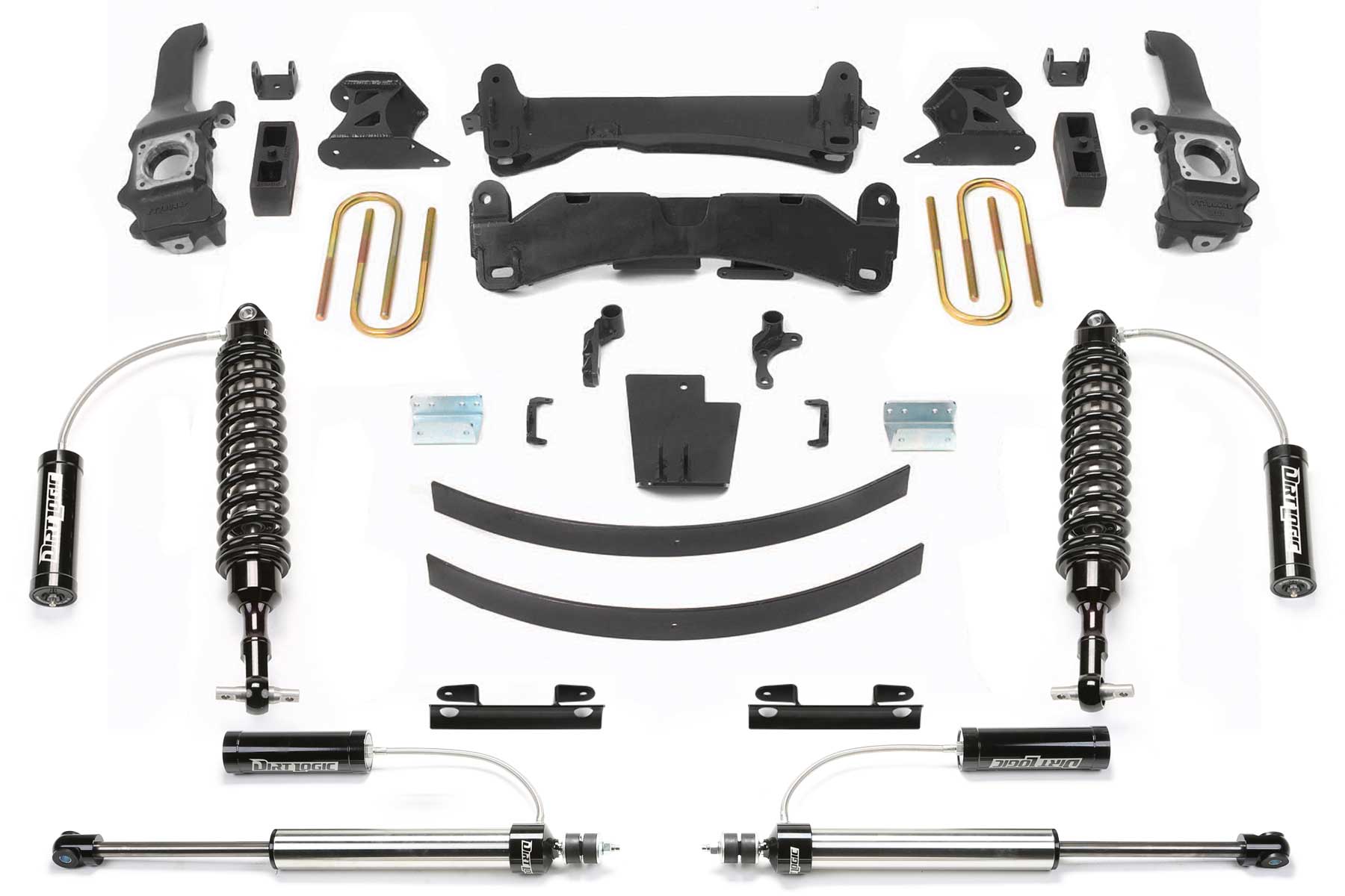 6" PERF SYS W/DLSS 2.5C/O RESI & RR DLSS RESI 2016-21 TOYOTA TACOMA 4/2WD 6 LUG by Fabtech