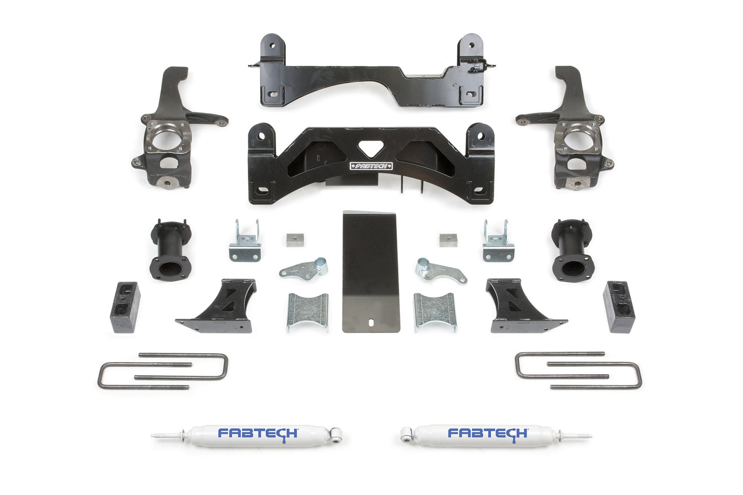 6" BASIC SYS W/C/O SPACERS & PERF RR SHKS 2016-21 TOYOTA TUNDRA 2WD/4WD. by Fabtech