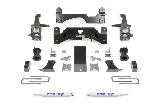 6" BASIC SYS W/C/O SPACERS & PERF RR SHKS 2016-21 TOYOTA TUNDRA 2WD/4WD. by Fabtech