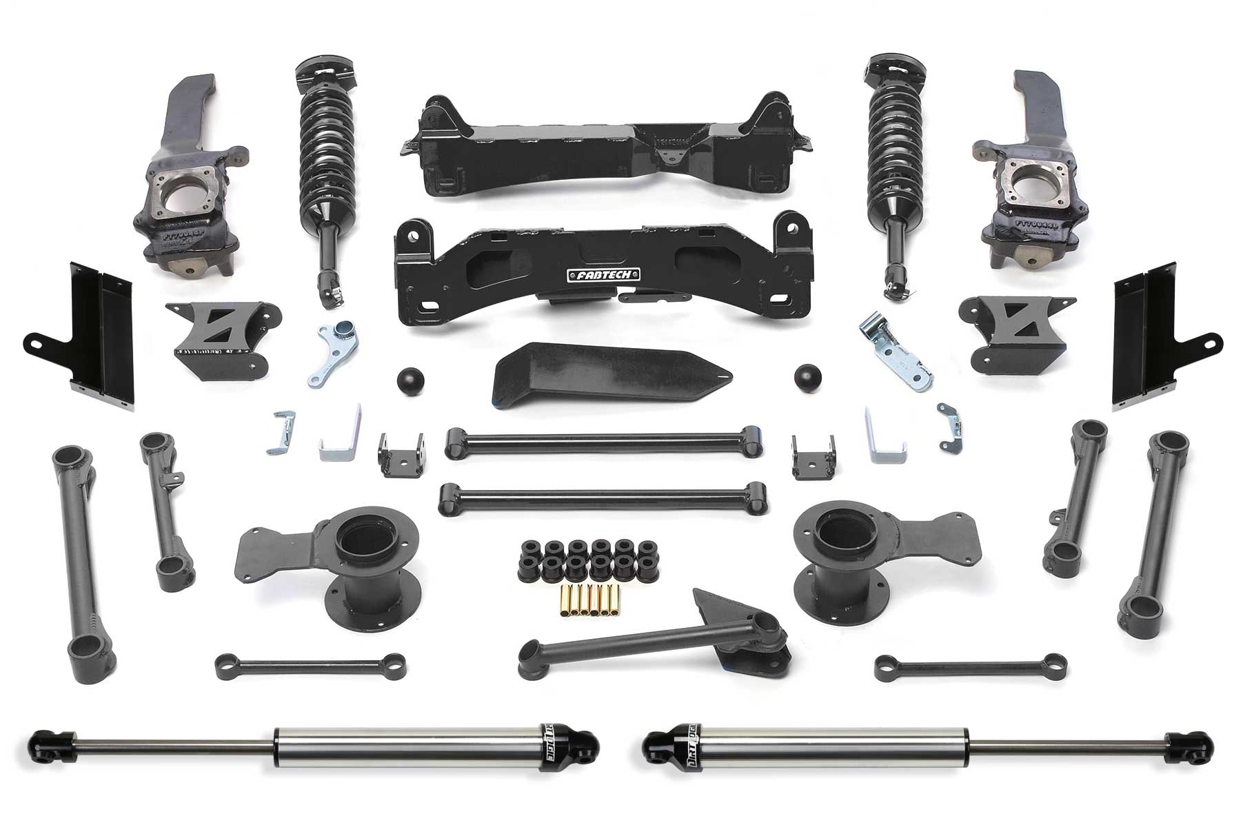 6" PERF SYS W/DL 2.5C/O & 2.25 10-15 TOYOTA 4RUNNER 4WD. by Fabtech