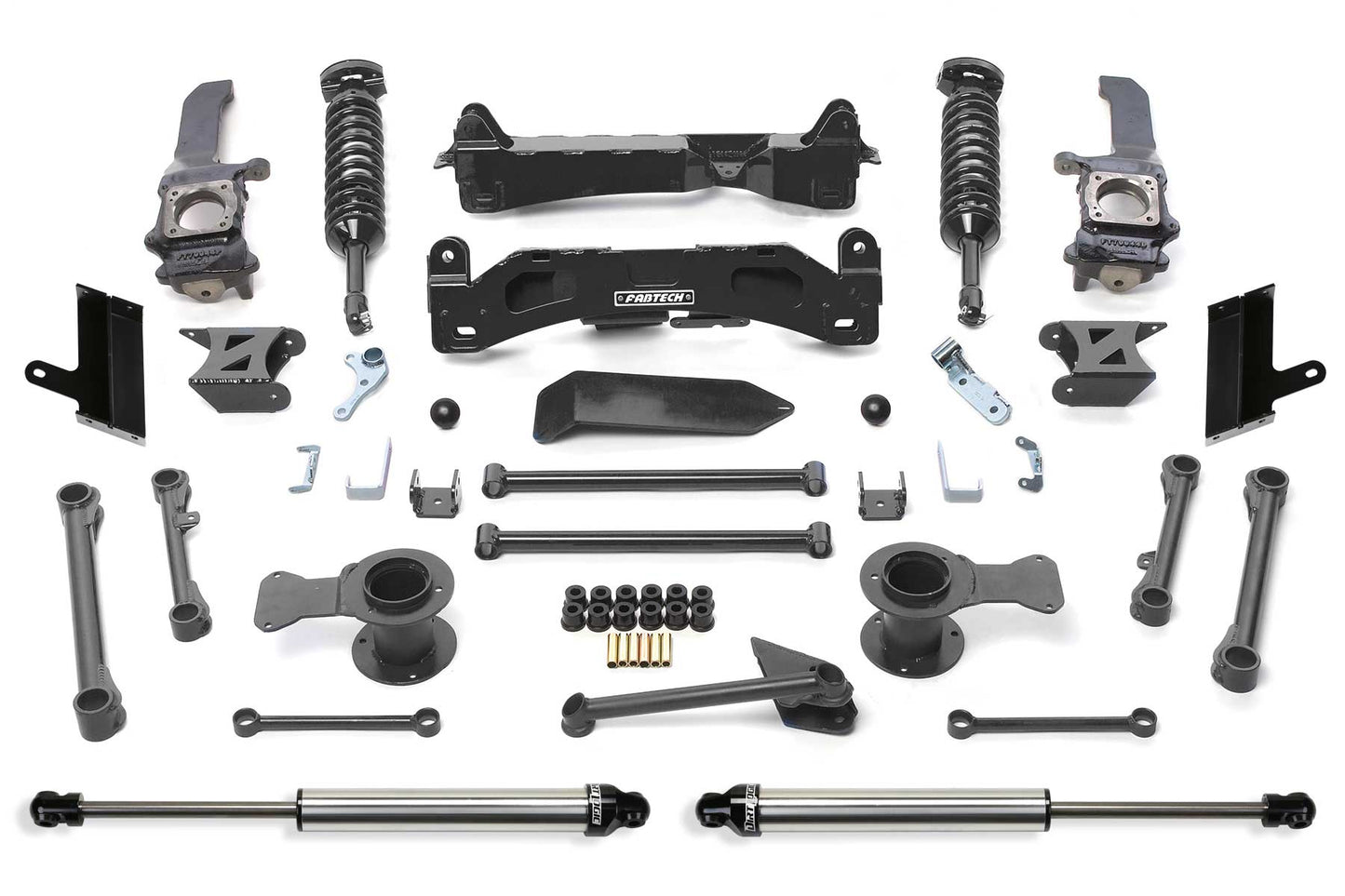 6" PERF SYS W/DL 2.5C/O & 2.25 15-22 TOYOTA 4RUNNER 4WD. by Fabtech