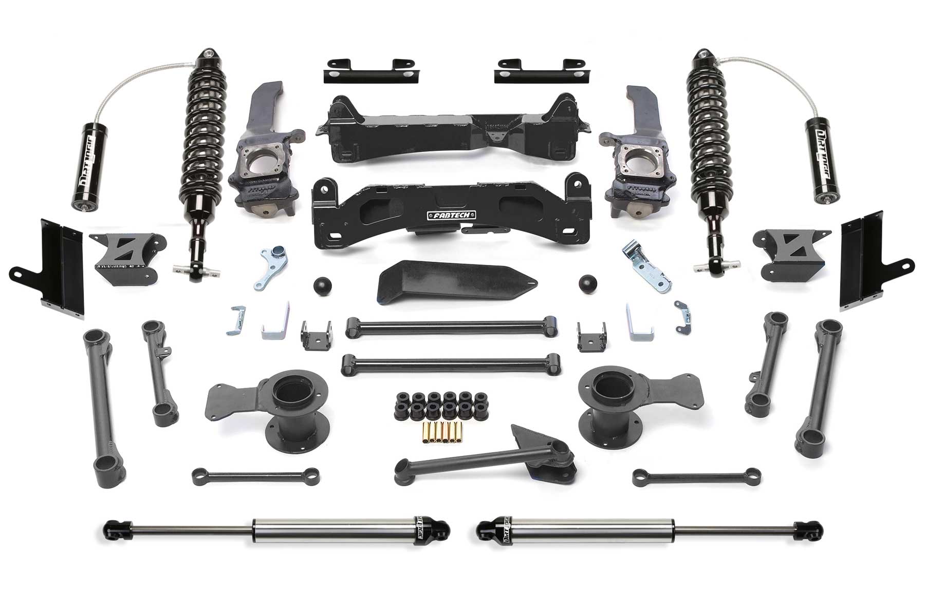 6" PERF SYS W/DL 2.5 C/O RESI & 2.25 15-22 TOYOTA 4RUNNER 4WD. by Fabtech