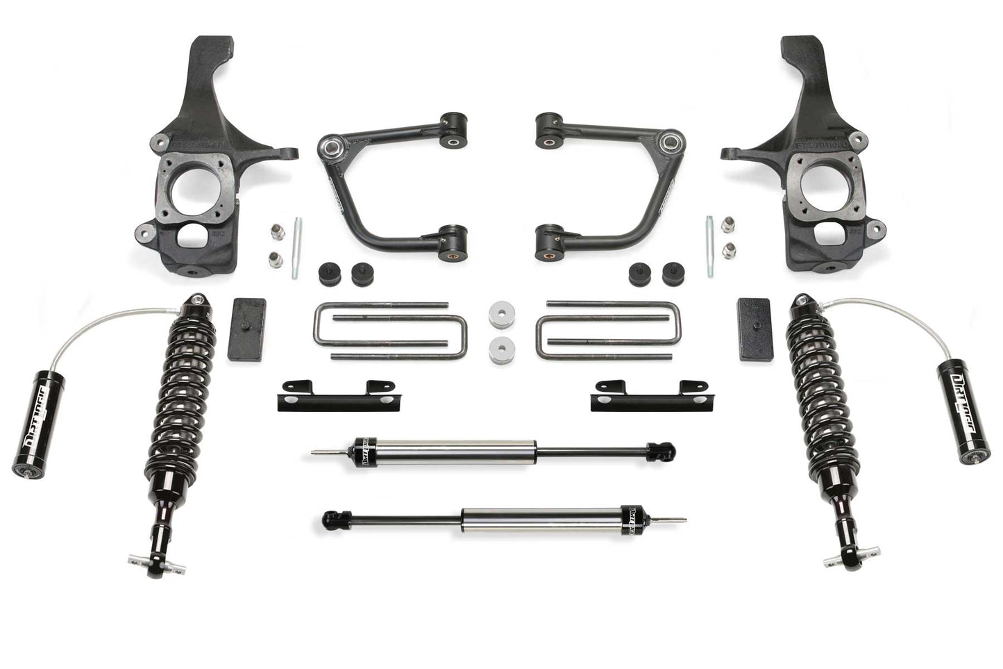 2" UCA KIT W/ UNIBALLS & DLSS 2.5C/O RESI & RR DLSS 2016-19 TOYOTA TUNDRA 4WD TR by Fabtech