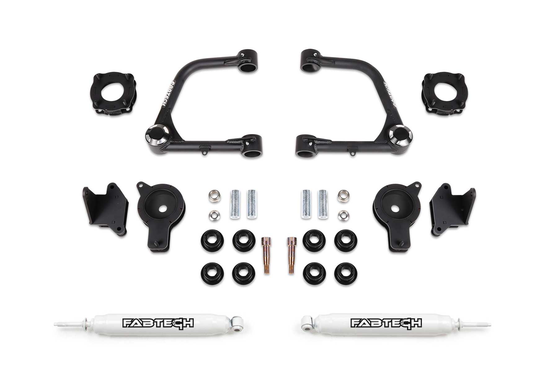3" UCA KIT W/UNIBALLS & FR SHK SPCRS & RR AIR BAG SPCRS & RR PERF SHOCKS 2022 TU by Fabtech