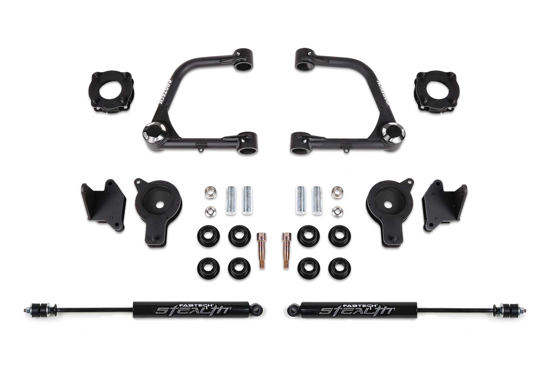 3" UCA KIT W/UNIBALLS & FR SHK SPCRS & RR AIR BAG SPCRS & RR STEALTH 2022 TUNDRA by Fabtech