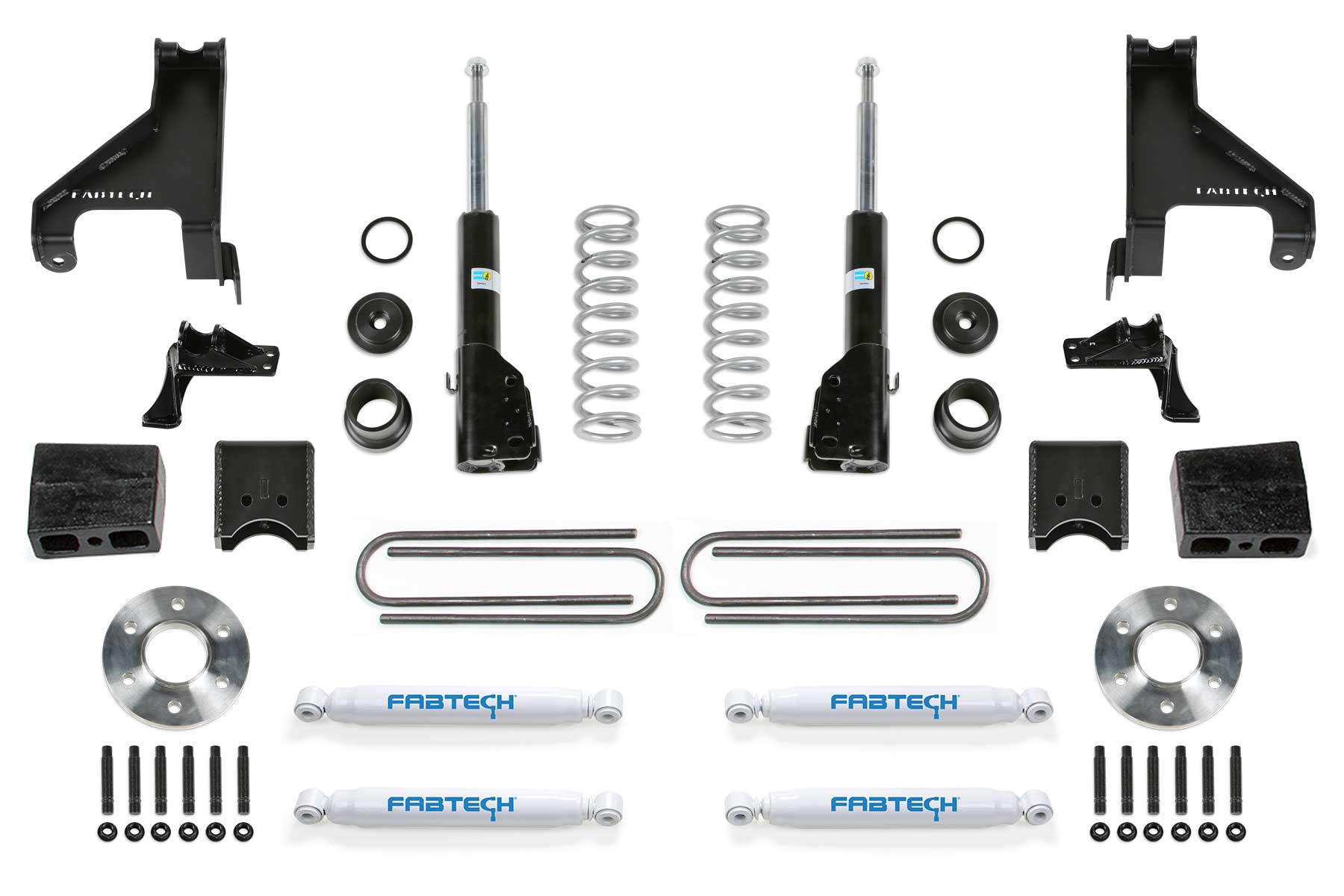 1.5" COIL ASSIST KIT W/ B4 BILSTEIN & AUX PERF SHOCK KIT 2015-21 SPRINTER 2500 4 by Fabtech