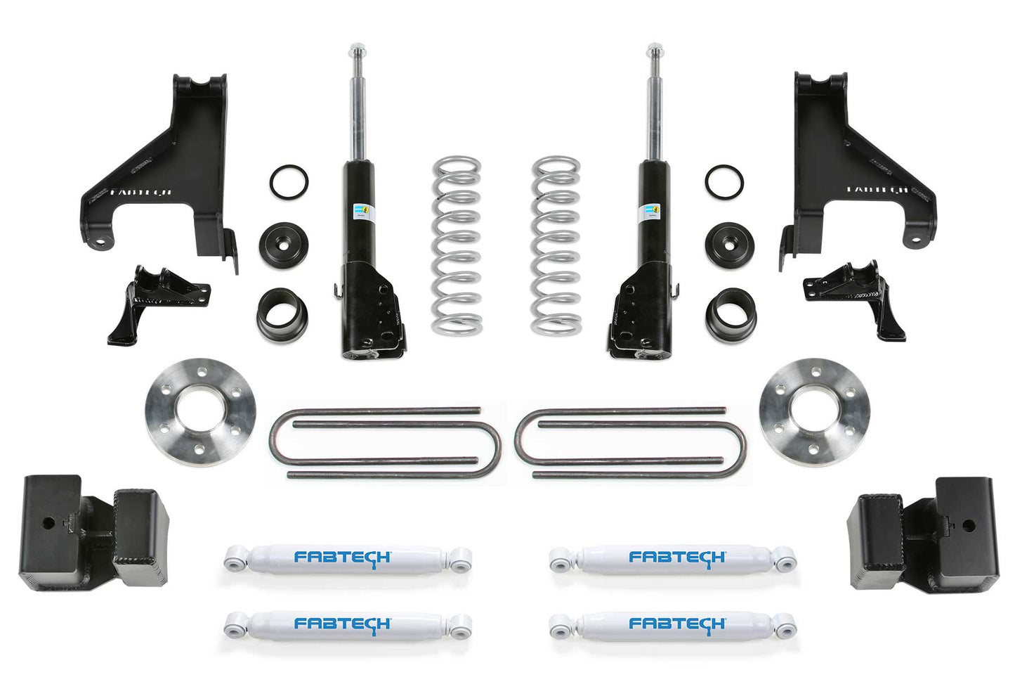 1.5" COIL ASSIST KIT W/ B4 BILSTEIN & AUX PERF SHOCK KIT 2015-21 SPRINTER 3500 4 by Fabtech