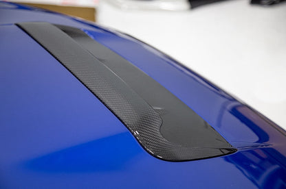 OLM A1 Aggressive Carbon Fiber Full Replacement Hood Scoop - 2015-2021 WRX / STI by MYX Automotive