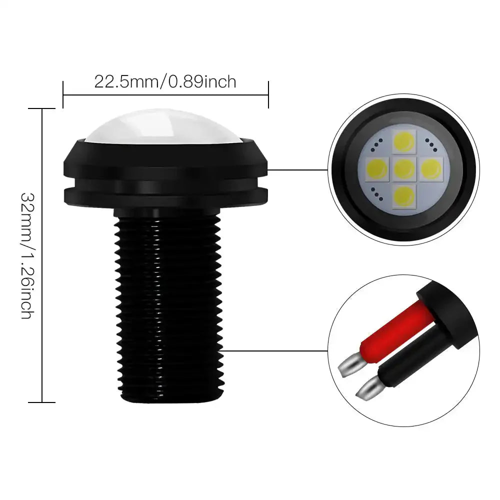 3W Universal CREE LED Billet Bolt Lights (Pair) by ORACLE Lighting