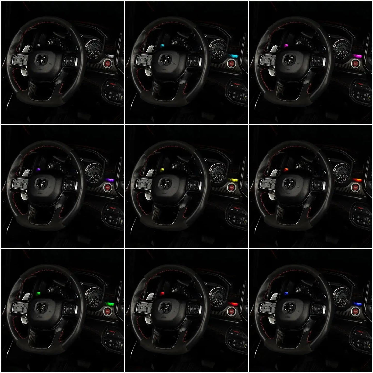 ORACLE Lighting 2019-2024 RAM Complete Interior Ambient Lighting ColorSHIFT RGB Conversion Kit by ORACLE Lighting