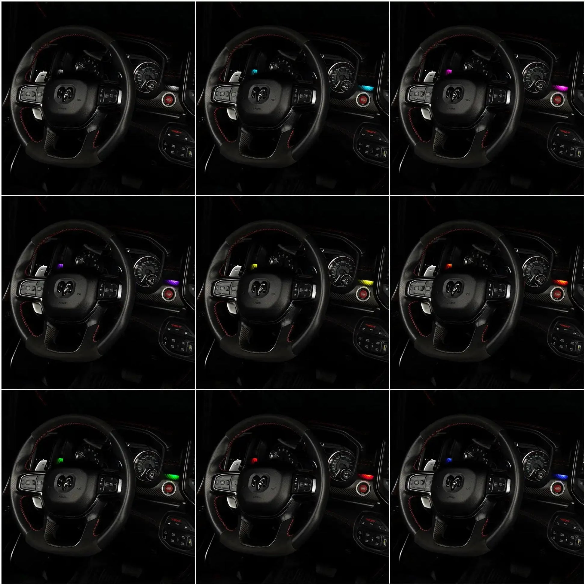 ORACLE Lighting 2019-2024 RAM Complete Interior Ambient Lighting ColorSHIFT RGB Conversion Kit by ORACLE Lighting