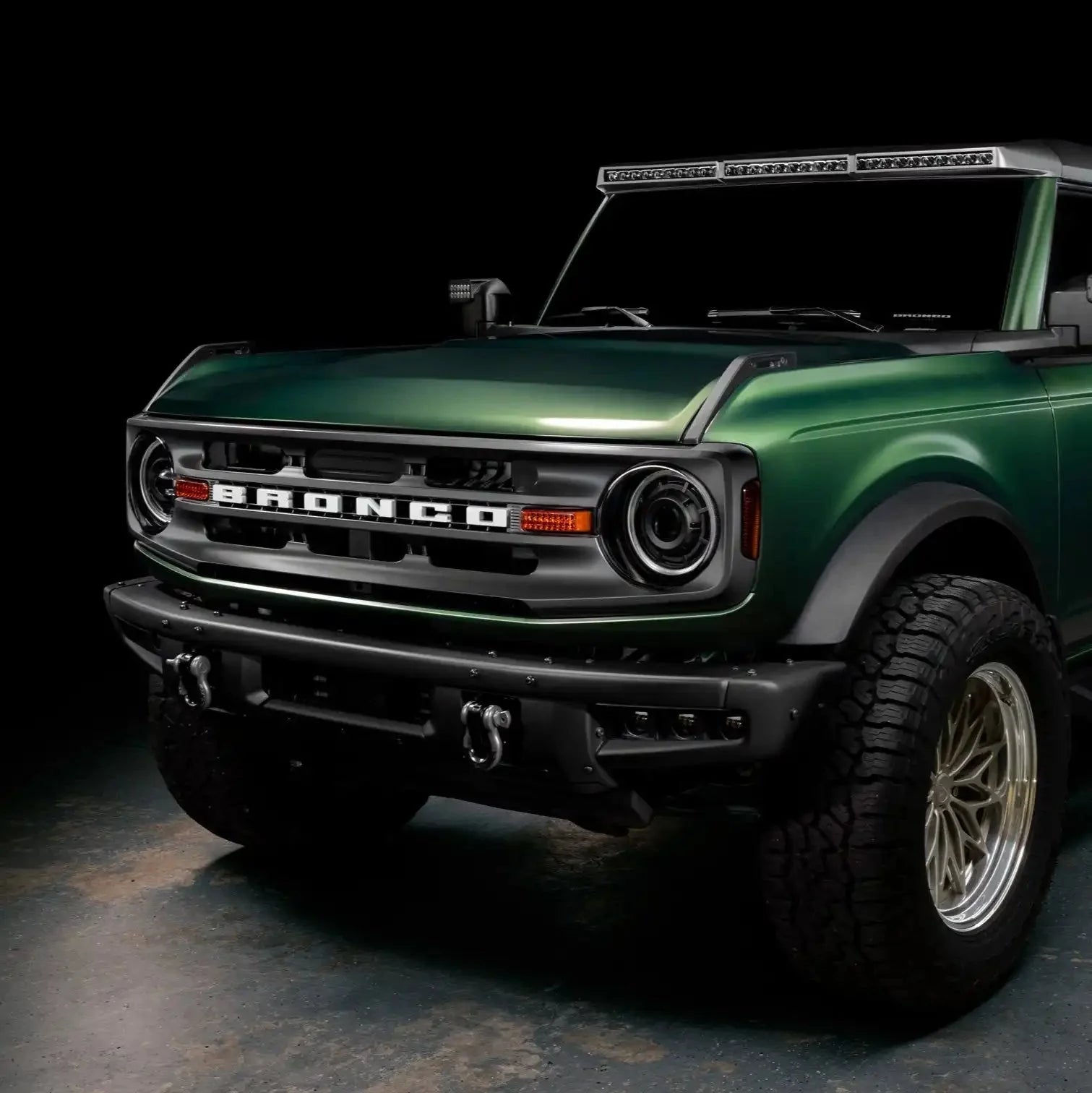 2021-2026 Ford Bronco Triple LED Fog Light Kit - Steel Modular Bumper | 90W by ORACLE Lighting