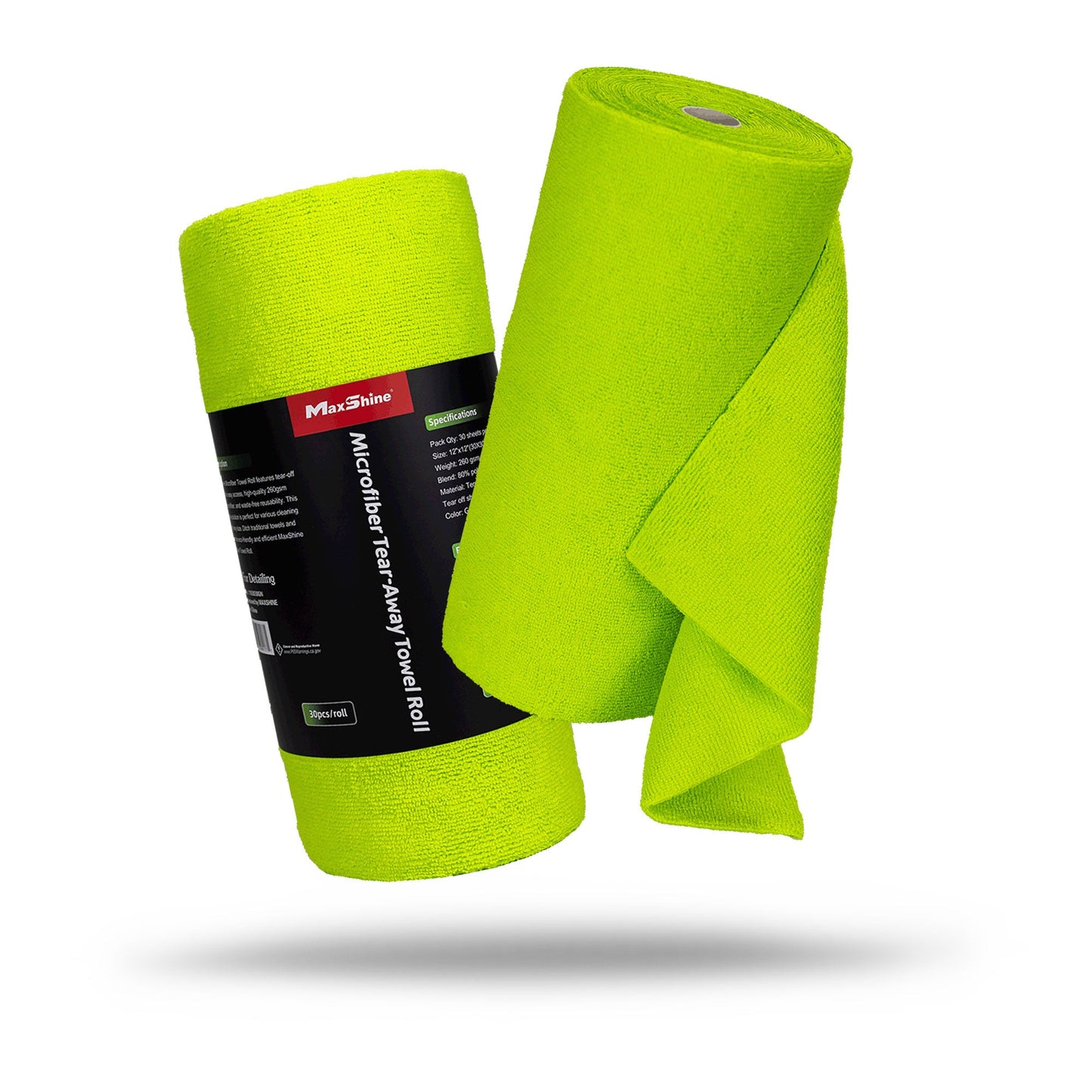 260GSM Microfiber Tear-Away Towel Roll - 30 Sheets/Roll by MaxshineUSA