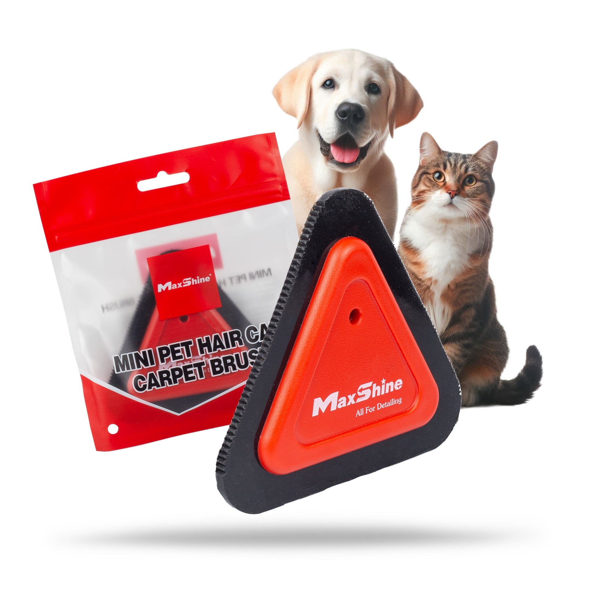 Pet Hair Remover for Car | Mini Pet Hair Carpet Brush by MaxshineUSA