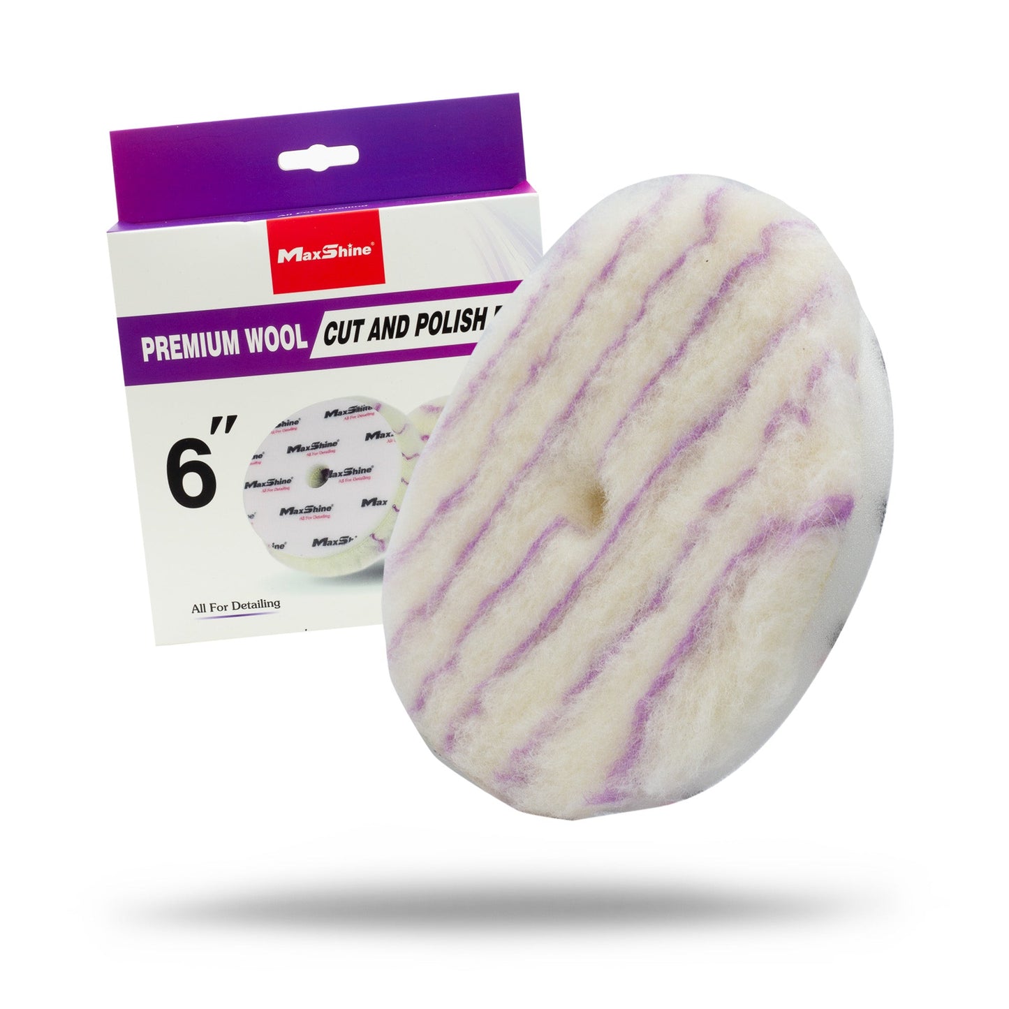 Premium Wool Cut and Polish Pads - 3in, 5in, 6in by MaxshineUSA