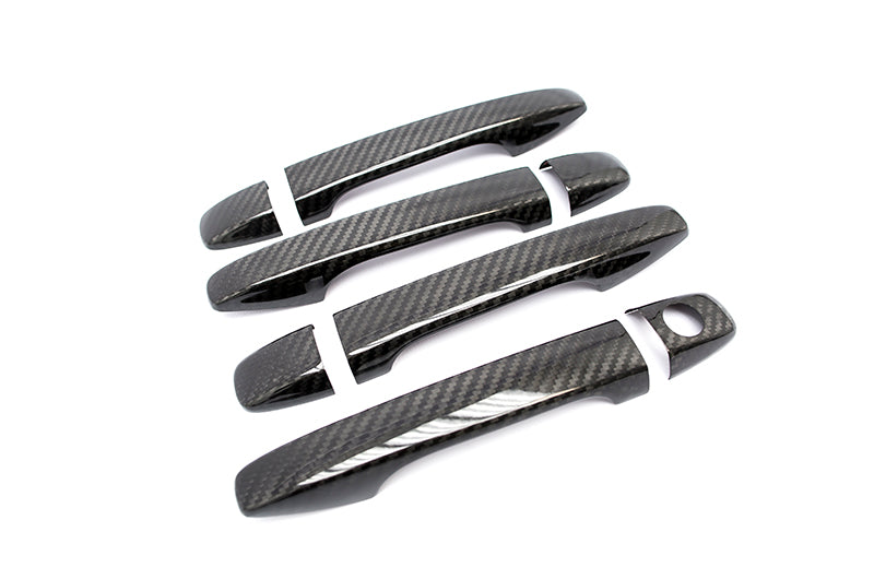 OLM Dry Carbon Fiber Door Handle Covers - 2015-2021 Subaru WRX / STI / 2014-2018 Forester / 2013-2017 Crosstrek by OLM