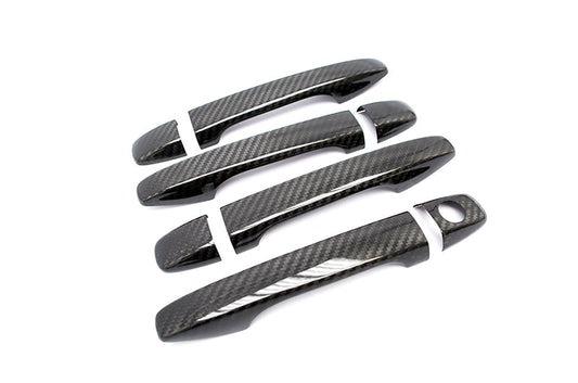 OLM Dry Carbon Fiber Door Handle Covers - 2015-2021 Subaru WRX / STI / 2014-2018 Forester / 2013-2017 Crosstrek by OLM