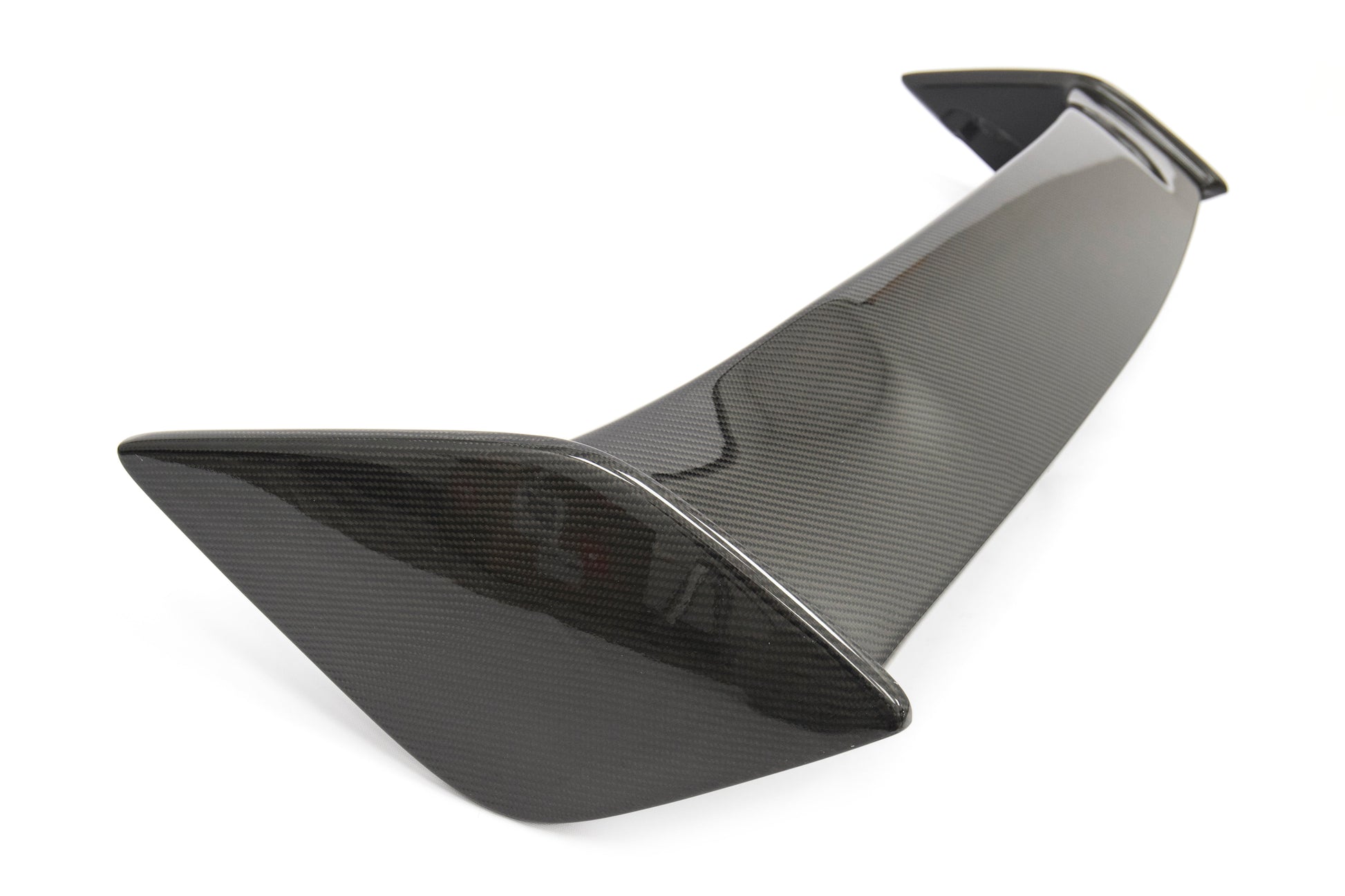 OLM Silverline Carbon Fiber OEM S Style Spoiler with Black Bases - 2015+ WRX / 2015+ STI by OLM