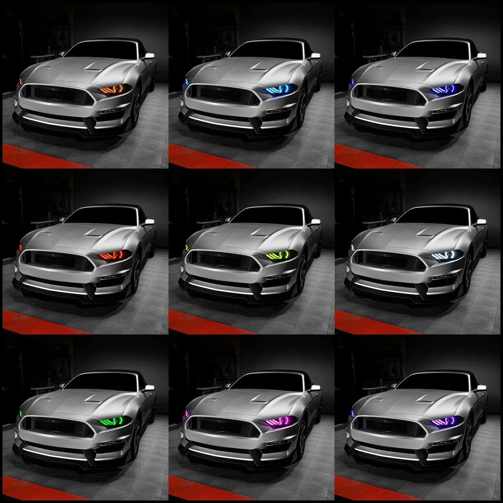 ORACLE Lighting 2018-2023 Ford Mustang "Black Series" Dynamic ColorSHIFT LED Headlights w/ Sequential Turn Signal by ORACLE Lighting
