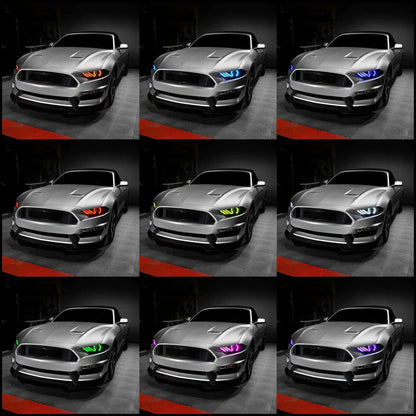 ORACLE Lighting 2018-2023 Ford Mustang "Black Series" Dynamic ColorSHIFT LED Headlights w/ Sequential Turn Signal by ORACLE Lighting