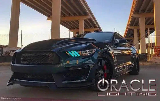 ORACLE Lighting 2015-2017 Ford Mustang V6/GT/Shelby ColorSHIFT DRL Upgrade w/Halo Kit by ORACLE Lighting