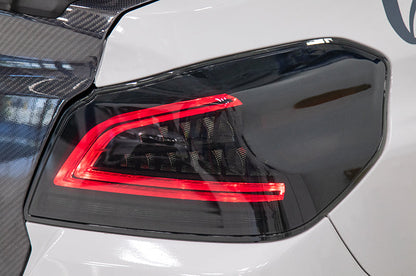 OLM Spec CR Tail Lights (Smoked Lens, Black Base) - 2015-2021 Subaru WRX & STI by MYX Automotive