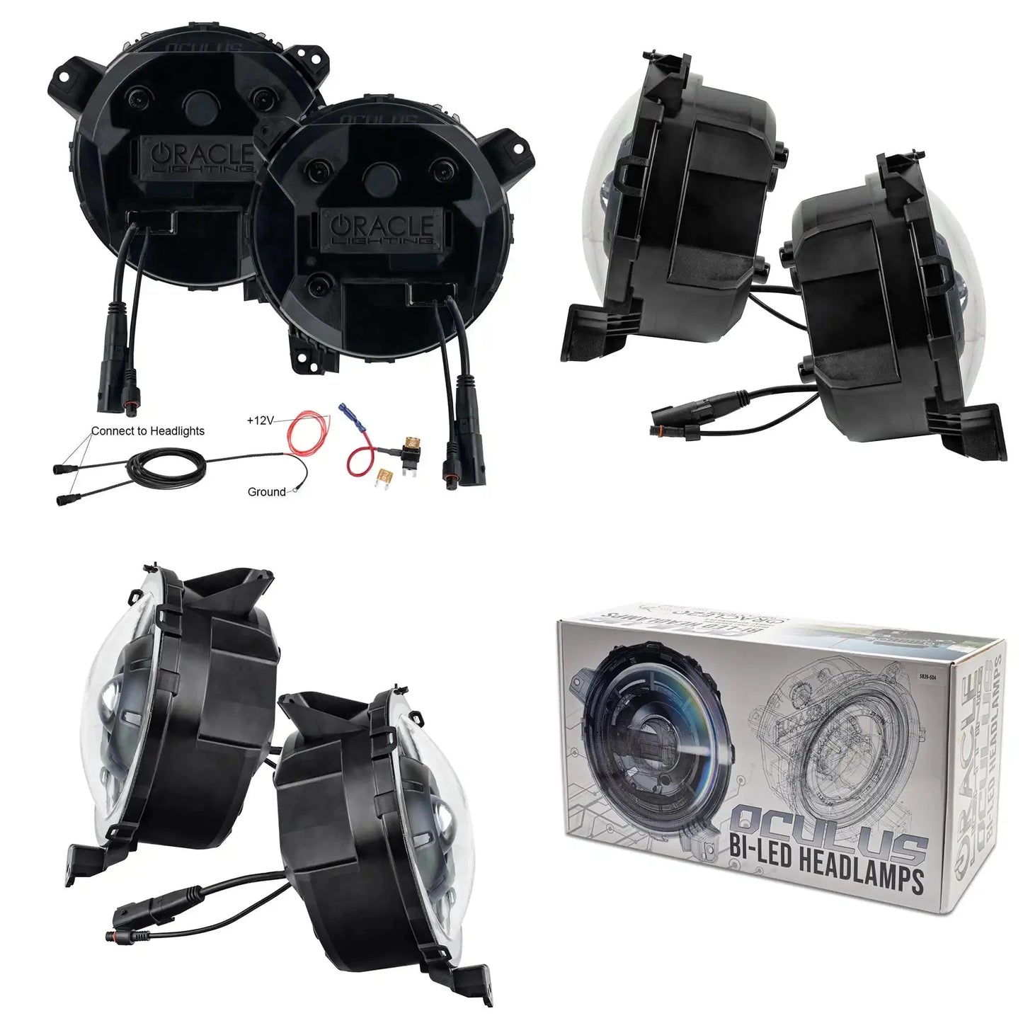 Oculus™ Bi-LED Projector Headlights for Jeep Wrangler JL/ Gladiator JT by ORACLE Lighting